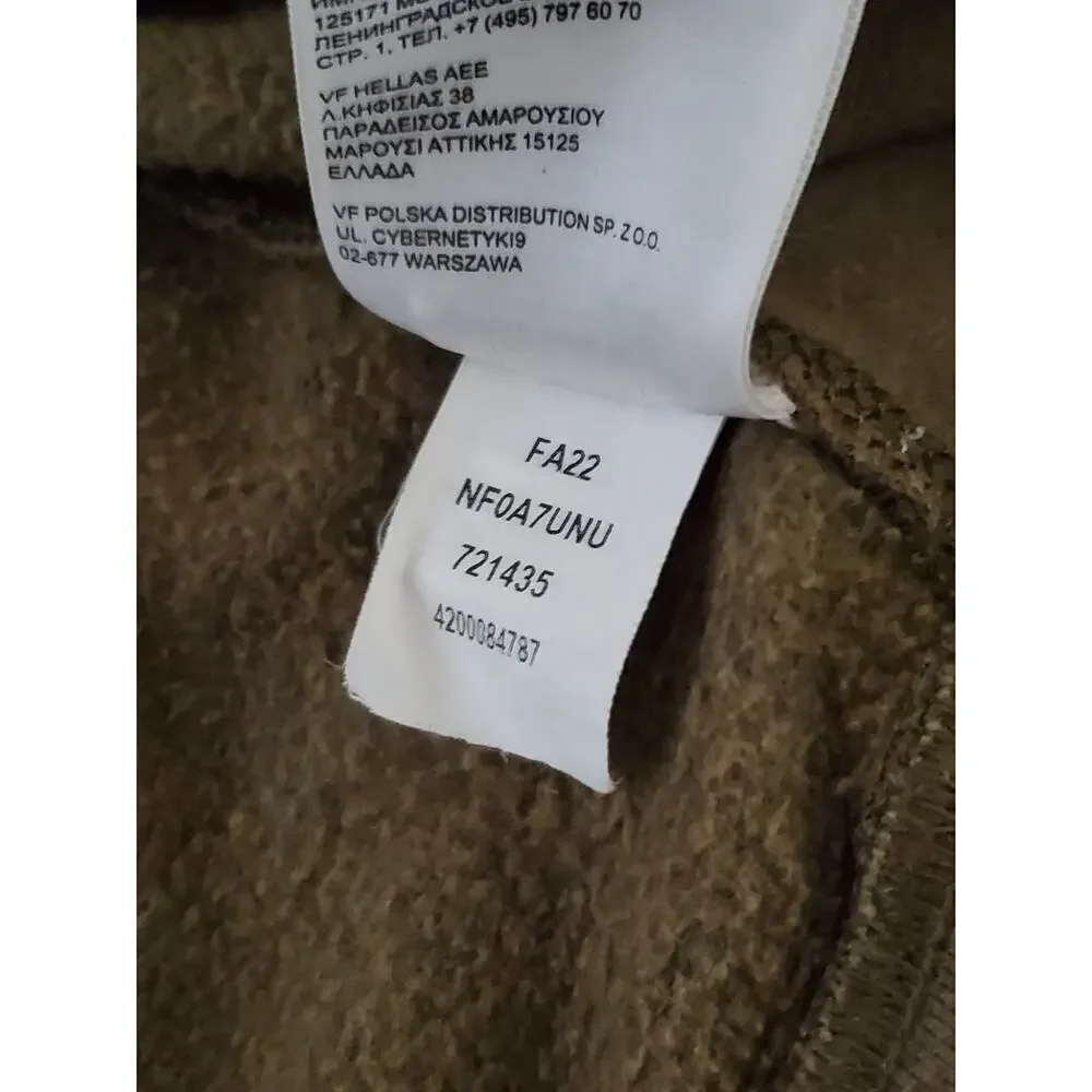 The North Face Men’s Olive Green Hoodie Medium Pullover Logo FA22